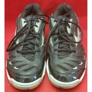Mizuno Wave Rally 5 volleyball Shoes Women's Size 9.5 Black Silver